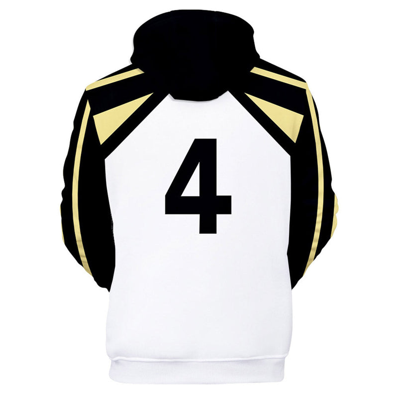 Unisex Bokuto Koutarou Cosplay Hoodies Haikyuu!! Pullover 3D Print Jacket Sweatshirt