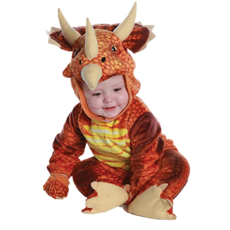 Kids Infant/Toddler Rust Triceratops Dinosaur T-Rex Cosplay Costume