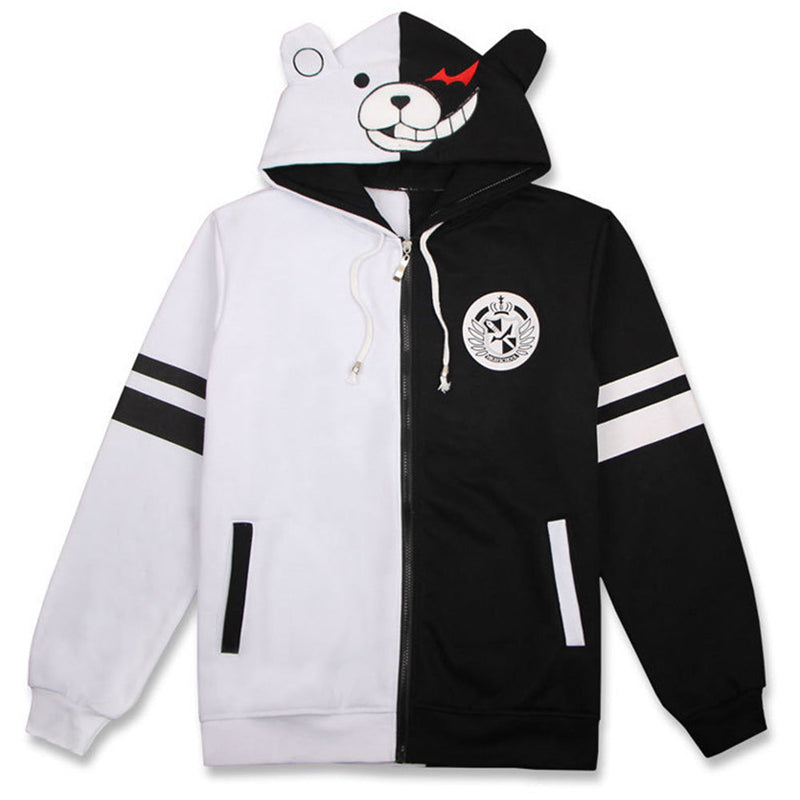 Unisex Danganronpa Monokuma Cosplay Hoodies Men Women Long Sleeve Sportswear Casual Sweatshirt