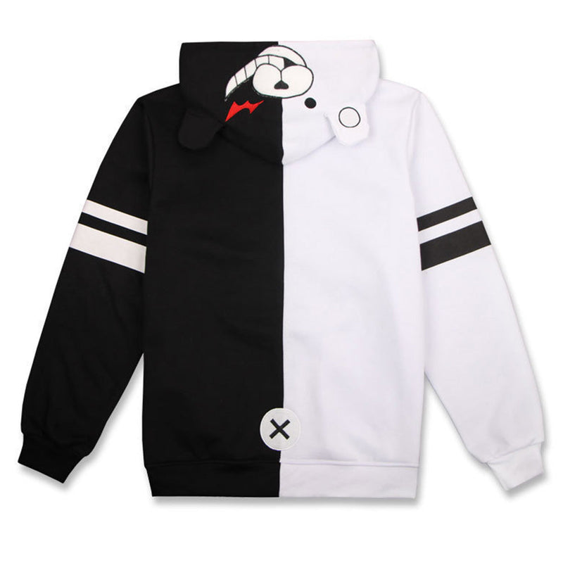 Unisex Danganronpa Monokuma Cosplay Hoodies Men Women Long Sleeve Sportswear Casual Sweatshirt