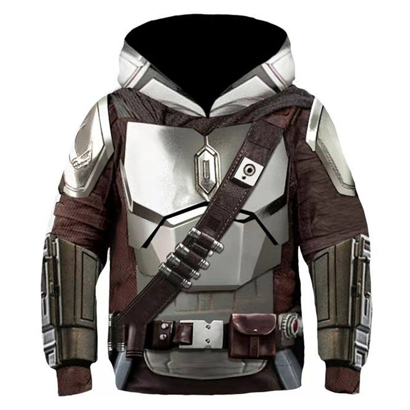 Kids The Mandalorian Hoodies 3D Printed Hooded Sweatshirt Boys Girls Casual Streetwear Pullover Hoodie