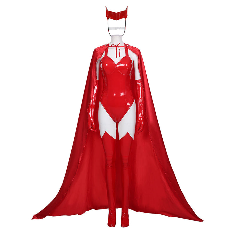 WandaVision2020- Sexy Scarlet Witch Wanda Maximoff Women Outfit Halloween Carnival Costume Cosplay Costume