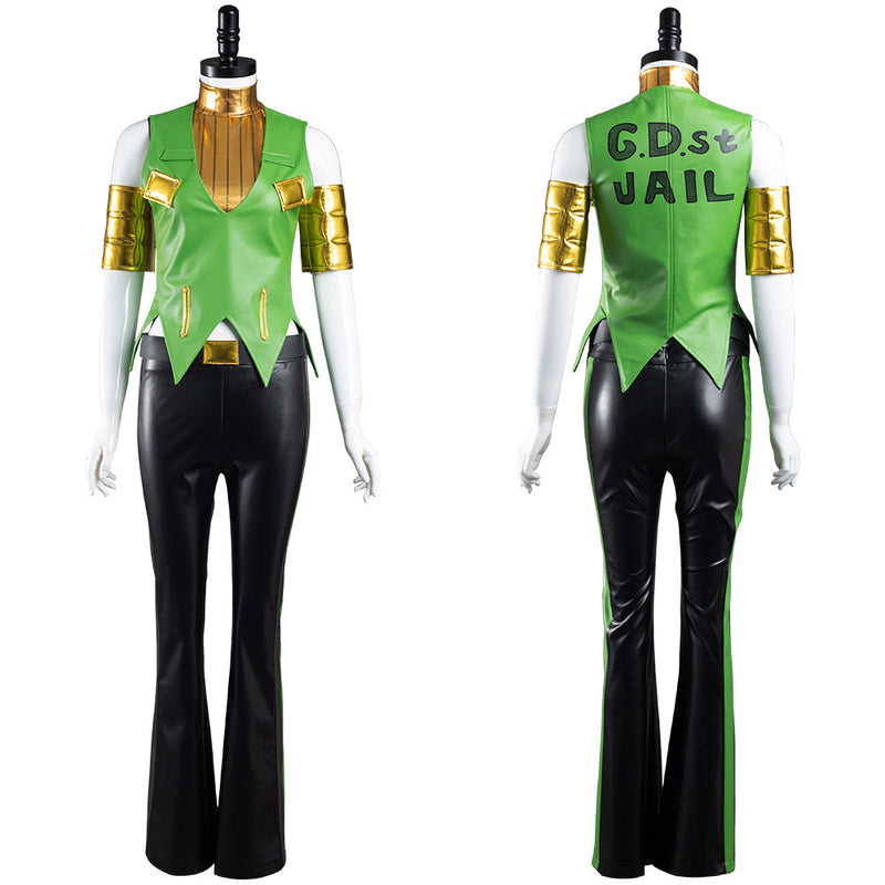 JoJo‘s Bizarre Adventure Ermes Costello Outfits Halloween Carnival Suit Cosplay Costume