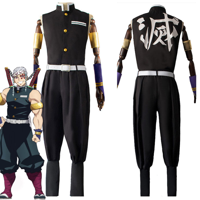 Anime Demon Slayer Tengen Uzui Outfits Halloween Carnival Suit Cosplay Costume