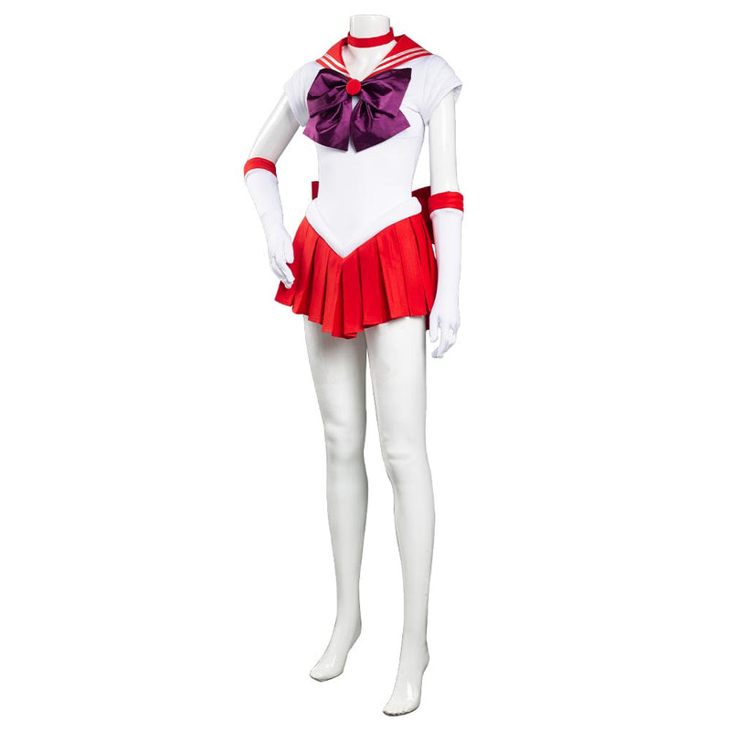 Sailor Moon Hino Rei Uniform Dress Outfits Halloween Carnival Suit Cosplay Costume