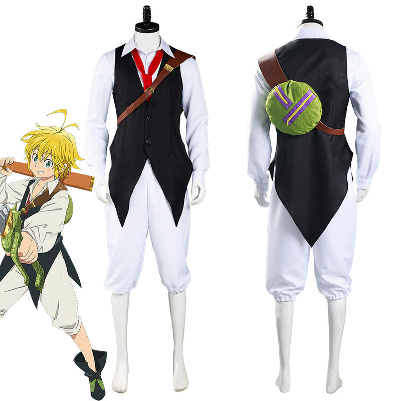 The Seven Deadly Sins Meliodas Shirt Pants Outfits Halloween Carnival Suit Cosplay Costume