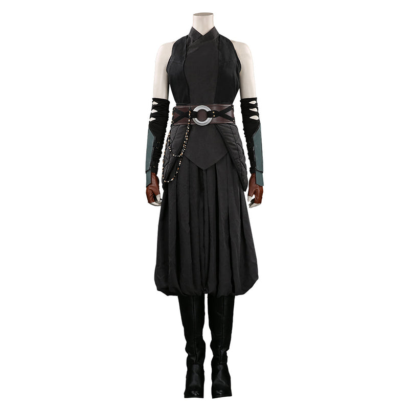 The Mandalorian Ahsoka Tano Black Outfits Halloween Carnival Suit Cosplay Costume