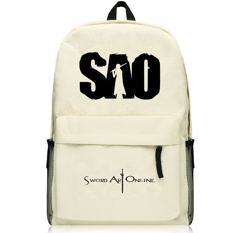 Sword Art Online SAO Kirito Cream Colored Backpack Bag