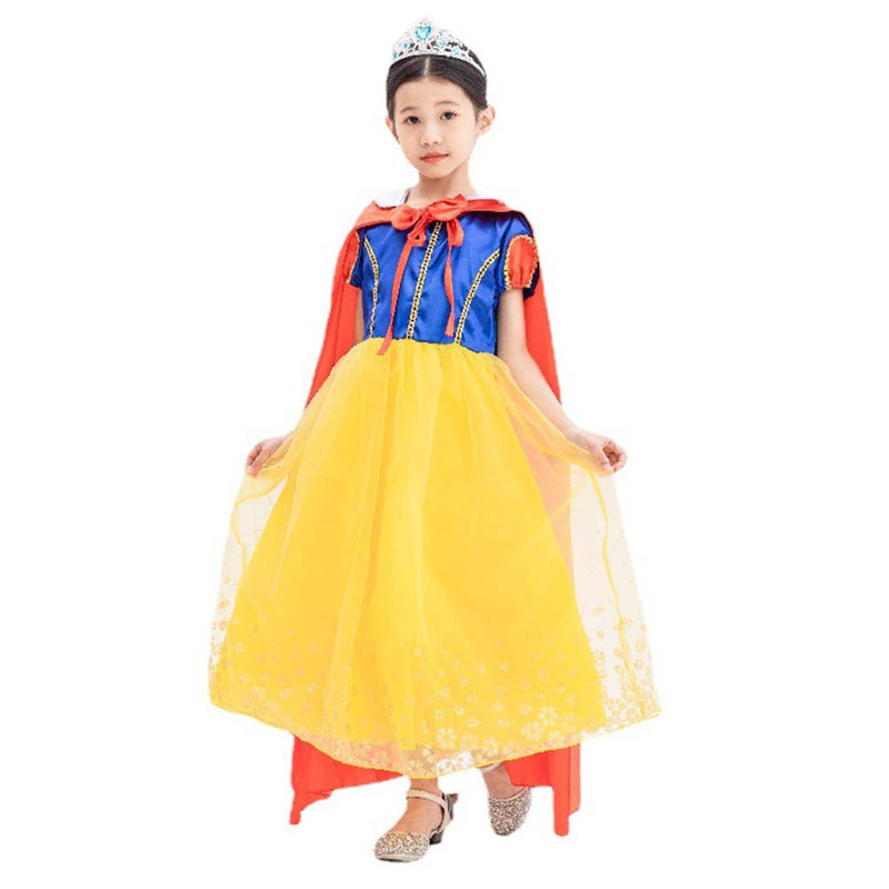 Snow White and the Seven Dwarfs Snow White Dress Kids Children Cosplay Costume