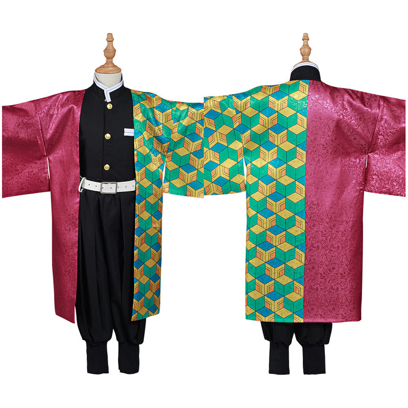 Demon Slayer: Kimetsu no Yaiba Tomioka Giyuu Kids Children Costume Halloween Cosplay Costume