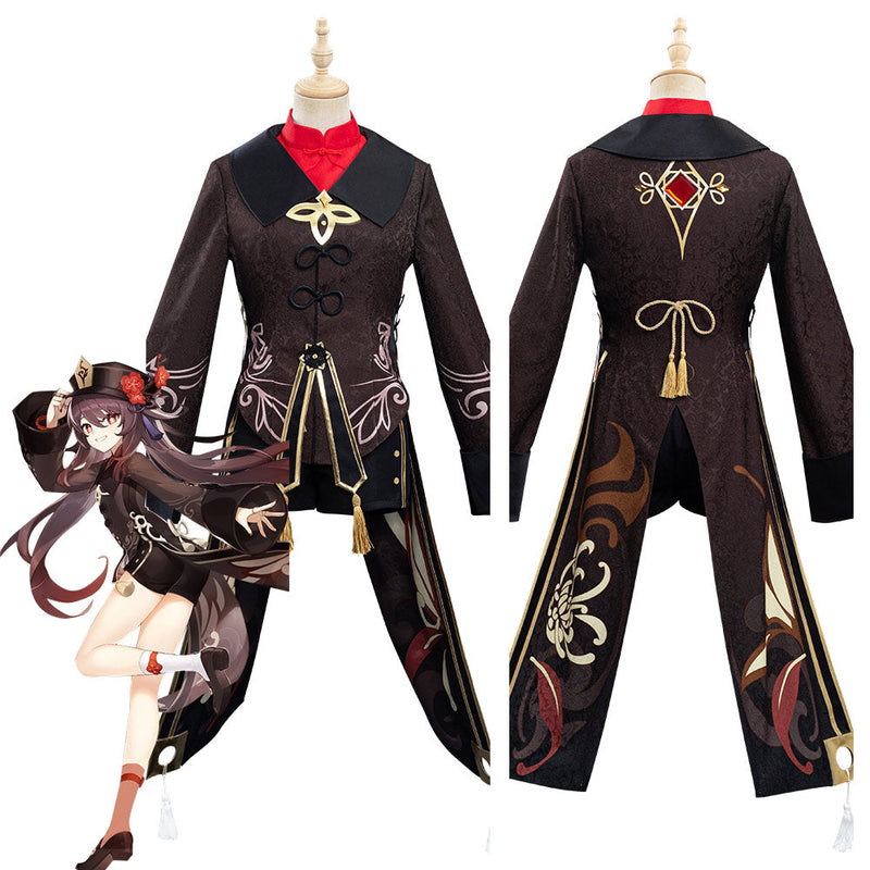 Genshin Impact HuTao Outfits Halloween Carnival Suit Cosplay Costume