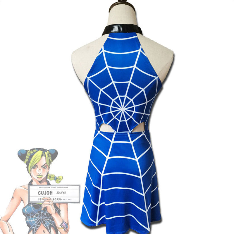 JoJo‘s Bizarre Adventure Jolyne Cujoh Dress Halloween Carnival Suit Cosplay Costume