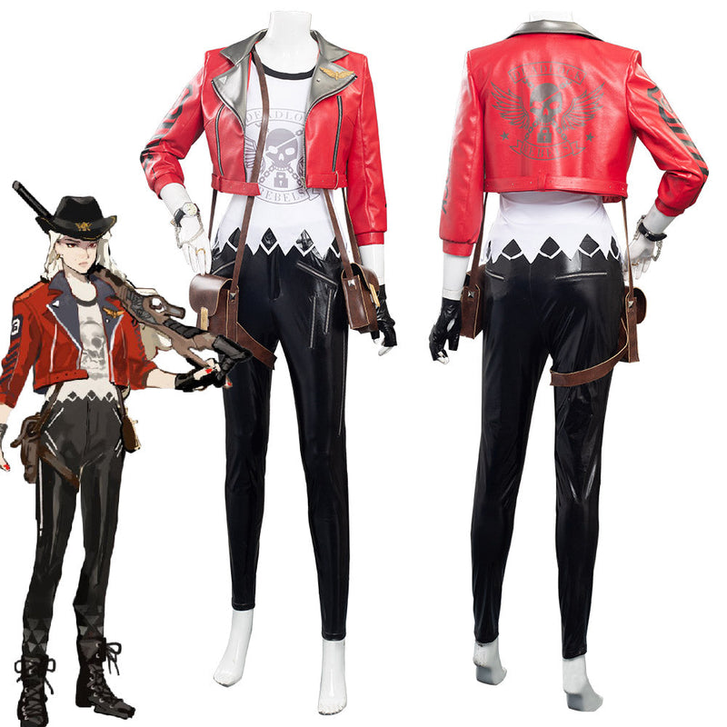 OW OverWatch Deadlock Ashe Outfits Halloween Carnival Suit Cosplay Costume