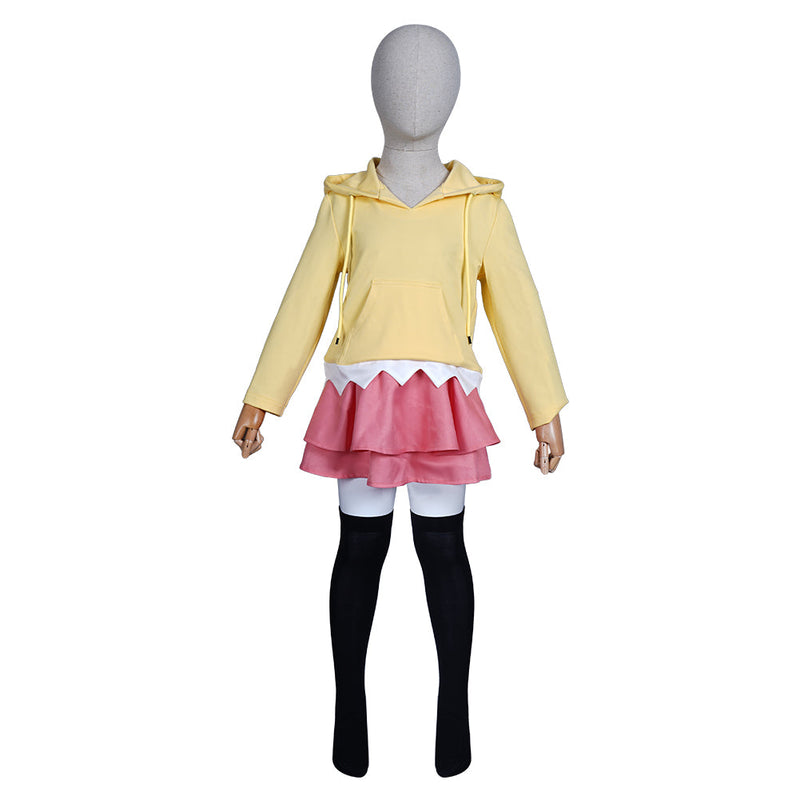 Kids Children NARUTO Uzumaki Himawari Outfits Halloween Carnival Suit Cosplay Costume