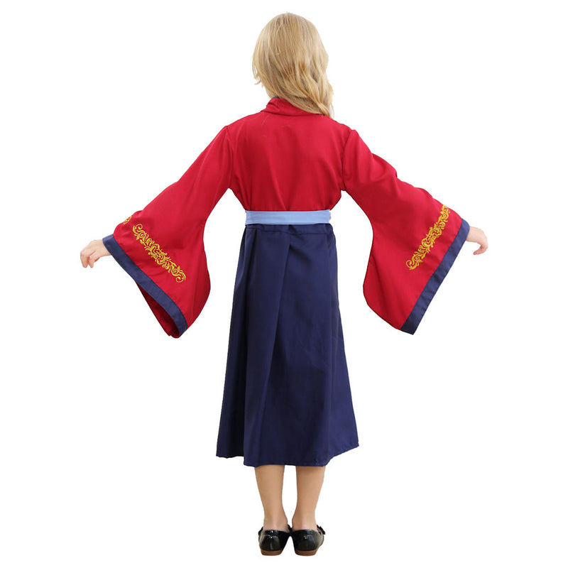 Traditional Chinese Dress Mulan Princess Dress For Little Girl Cosplay Costume