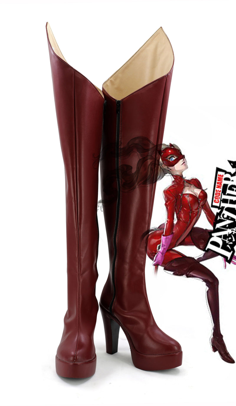 Persona 5 Ann Anne Takamaki Panther Cosplay Shoes Boots