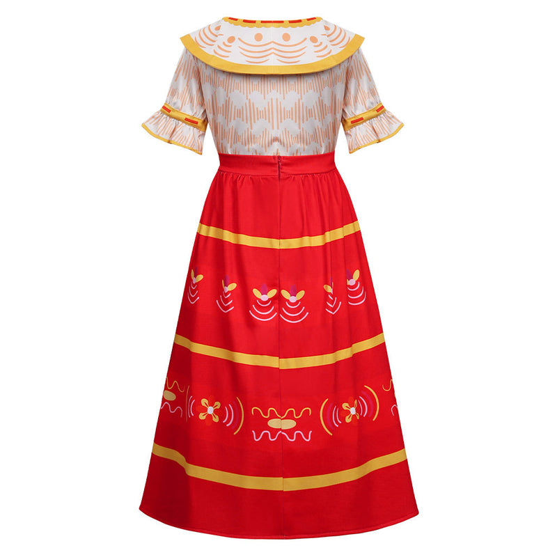 Encanto Dolores Madrigal Outfits Halloween Carnival Suit Kids Children Cosplay Costume