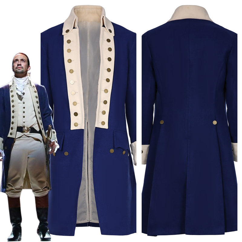 Hamilton Replica Colonial Victorian Edwardian Coat Halloween Carnival Suit Cosplay Costume