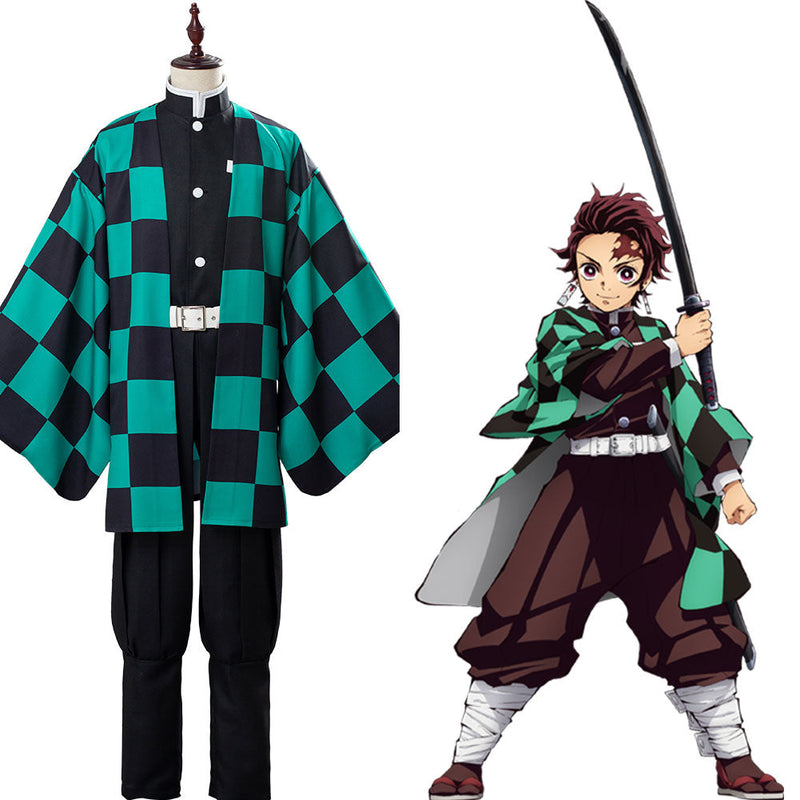 Demon Slayer: Kimetsu no Yaiba Kamado Tanjirou Oufit Cosplay Costume