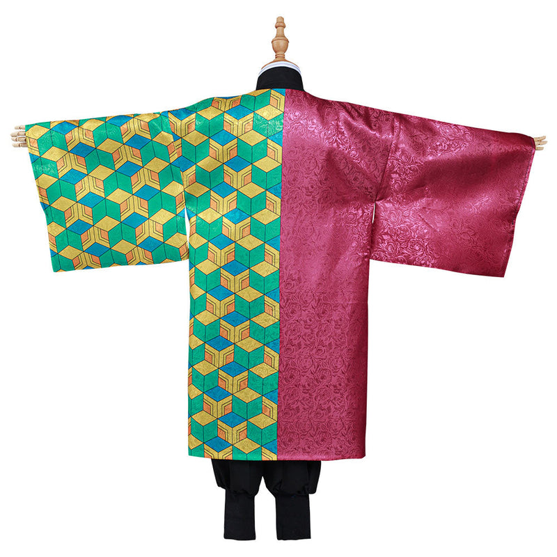 Demon Slayer: Kimetsu no Yaiba Tomioka Giyuu Kids Children Costume Halloween Cosplay Costume