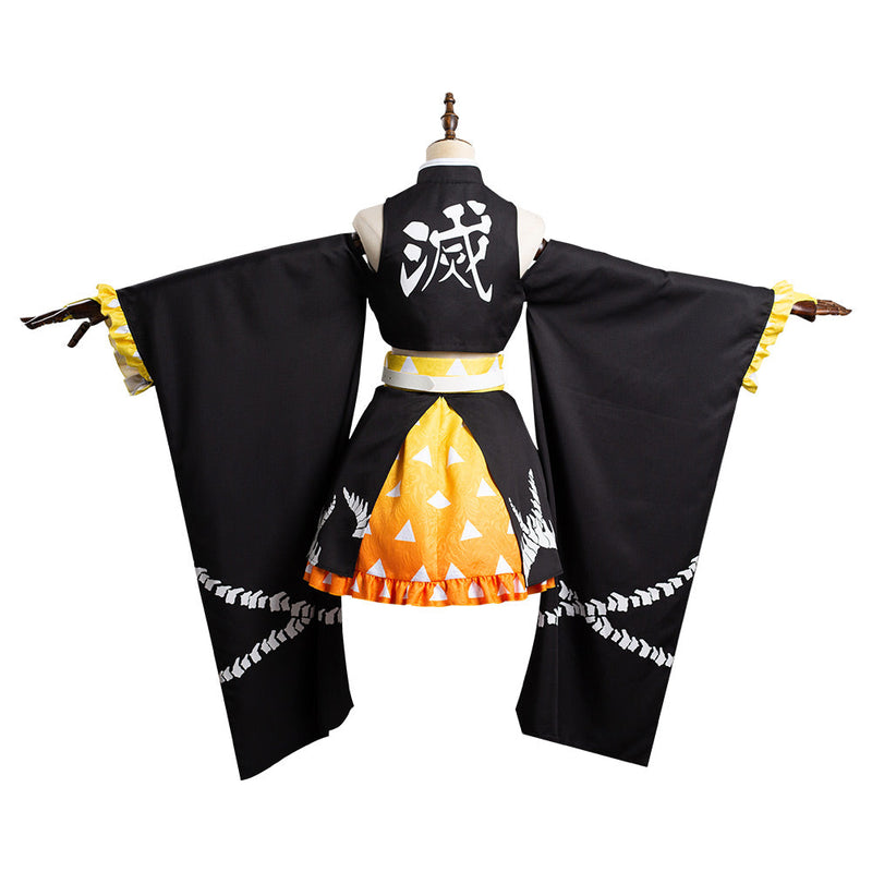 Anime Demon Slayer: Kimetsu no Yaiba  Agatsuma Zenitsu Original Design Cosplay Costume