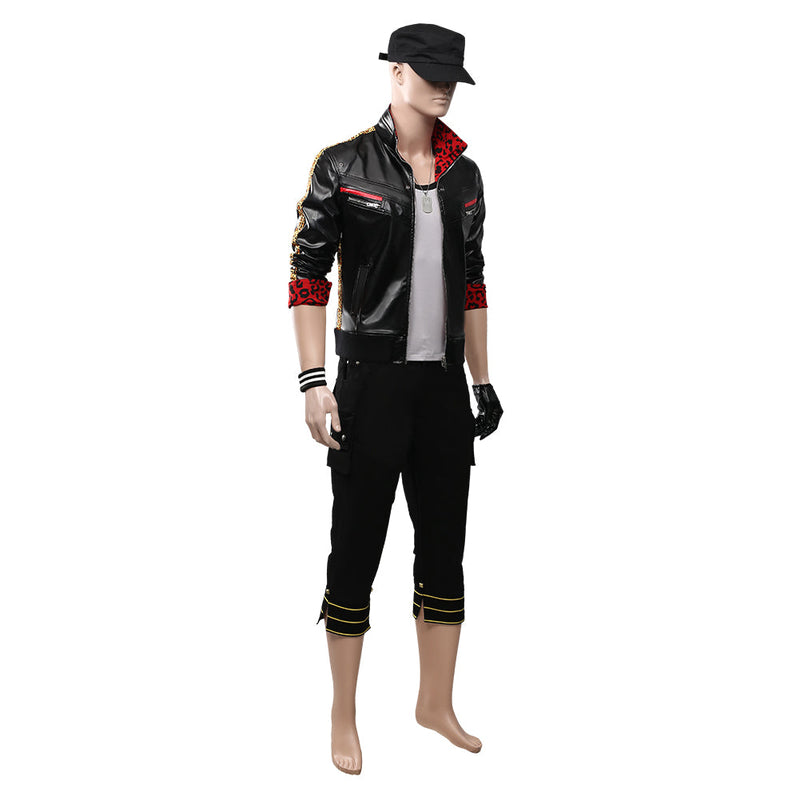 Final Fantasy VII Remake Leslie Kyle Adult Men Outfit Halloween Carnival Costume Cosplay Costume