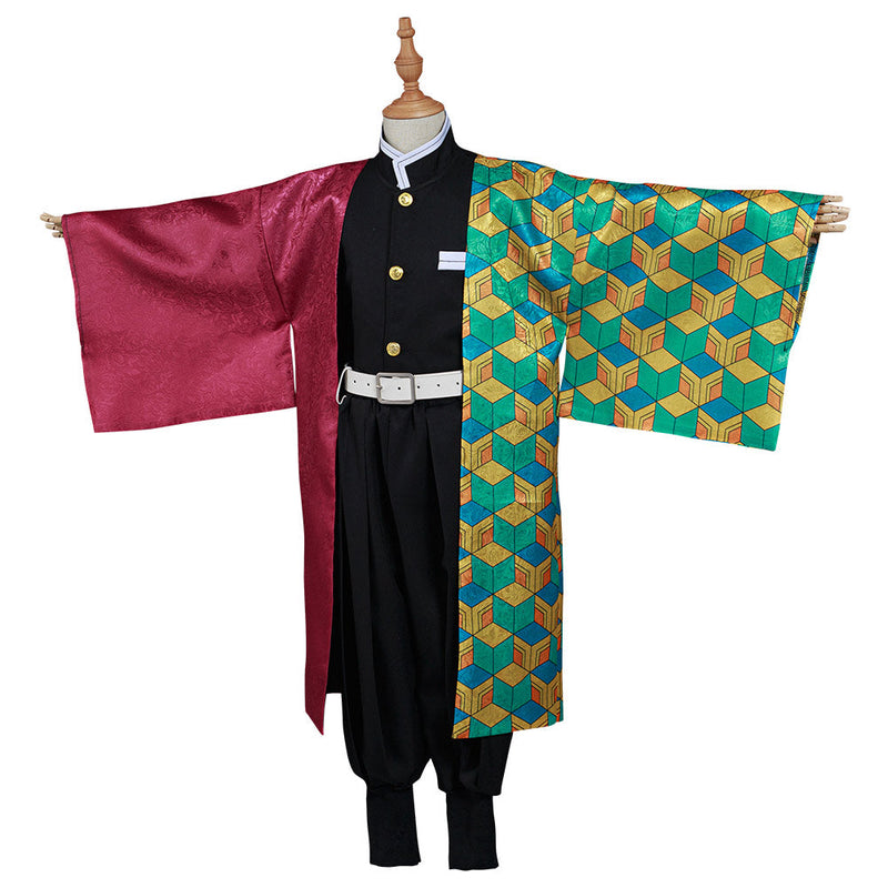 Demon Slayer: Kimetsu no Yaiba Tomioka Giyuu Kids Children Costume Halloween Cosplay Costume