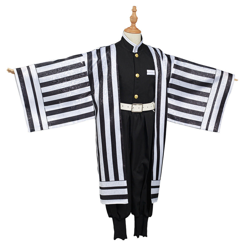 Demon Slayer: Kimetsu no Yaiba Iguro Obanai Kids Children Kimono Outfits Halloween Carnival Suit Cosplay Costume