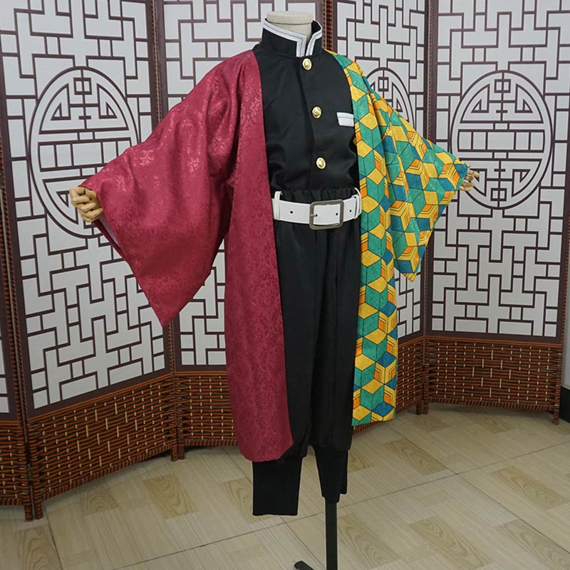 Demon Slayer Tomioka Giyuu Kids Children Uniform Outfit Cosplay Costume Suit Halloween Carnival Suit