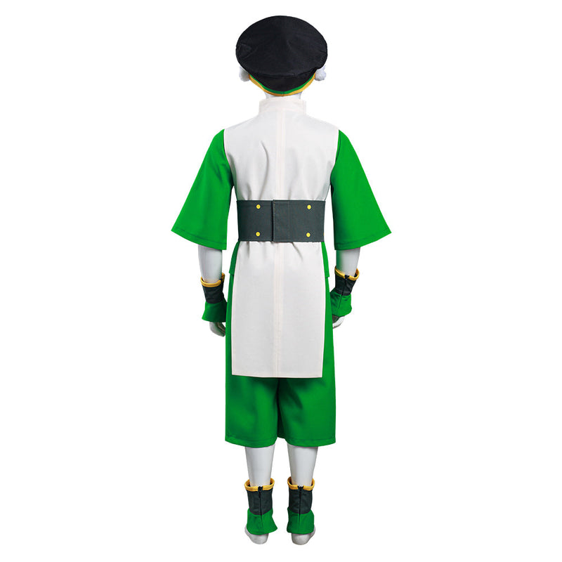 Avatar: The Last Airbender Toph bengfang Vest Pants Cosplay Costume for Kids Children