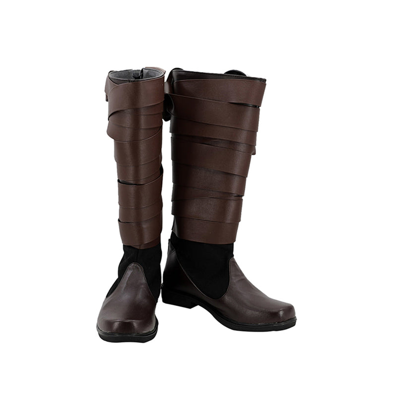 Star Wars 8 The Last Jedi Luke Skywalker Boots Cosplay Shoes