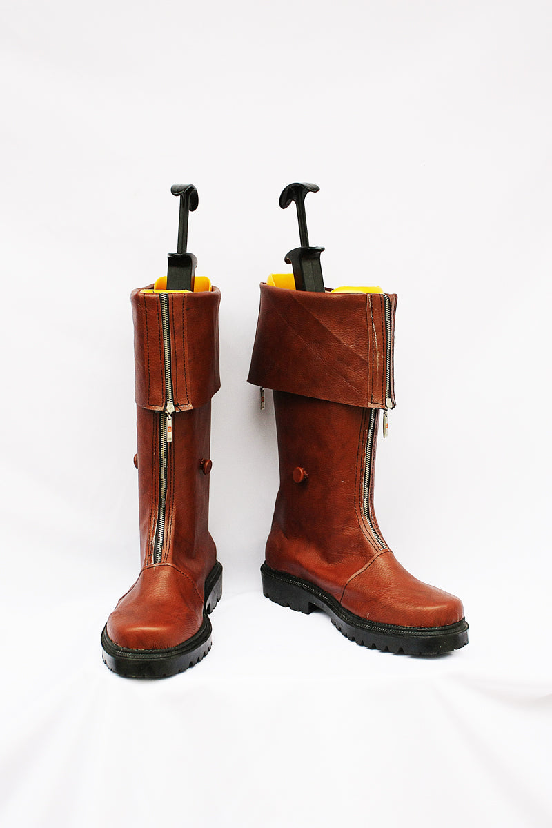 Final Fantasy 7 Cloud Cosplay Boots Brown