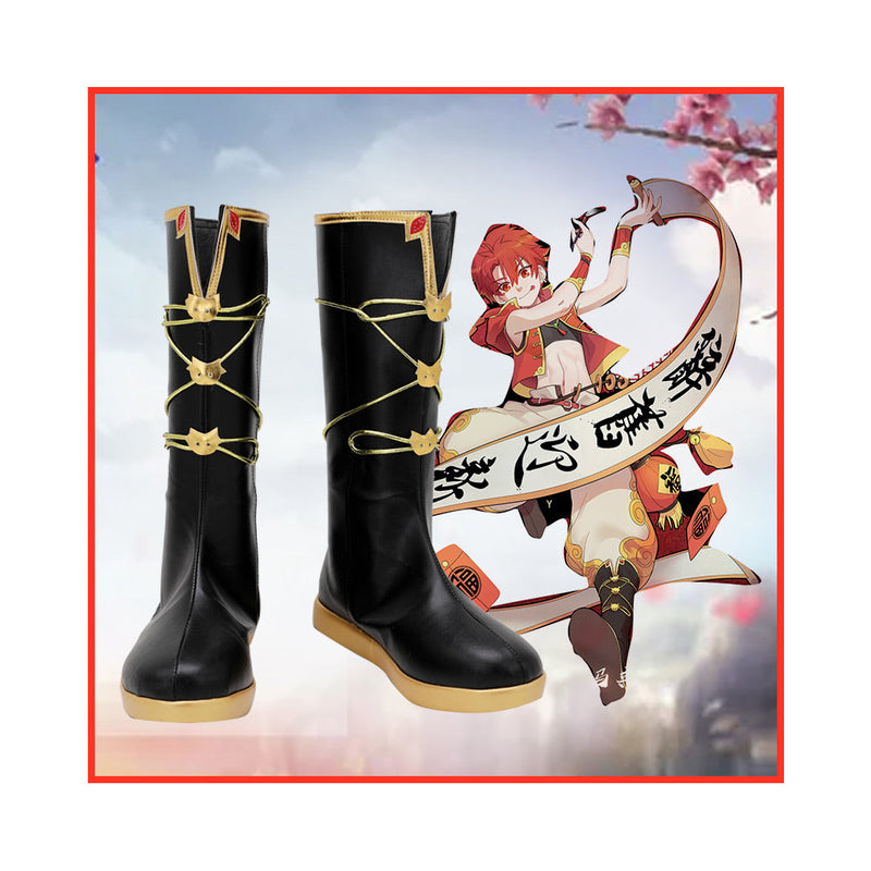 Fate Grand Order FGO Alexander Cosplay Shoes Boots Custom Made