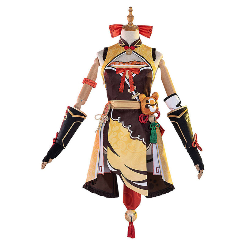 Game Genshin Impact Xiangling Outfits Halloween Carnival Costume Cosplay Costume