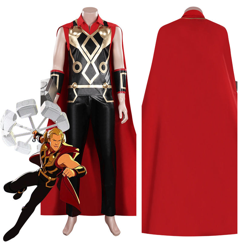 What If Thor Outfit Halloween Carnival Suit Cosplay Costume