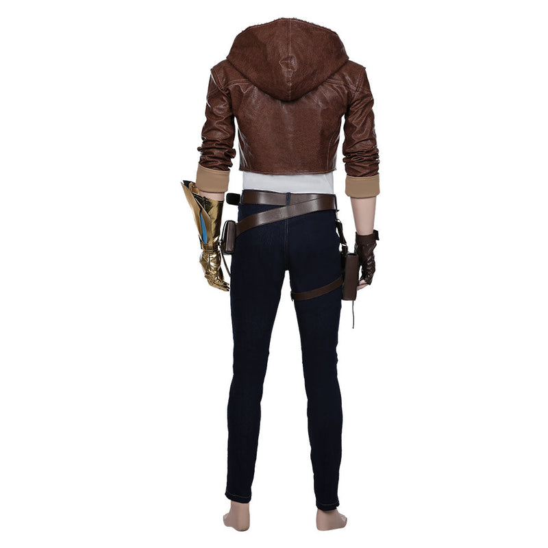 LOL The Prodigal Explorer Ezreal Adult Men Coat Pants Halloween Carnival Outfit Cosplay Costume