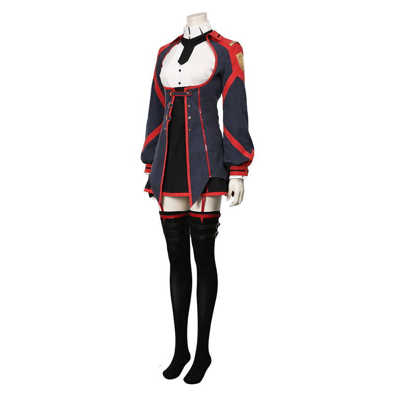 Demon King Academy-Sasha Necron Women Dress Outfit Halloween Carnival Suit Cosplay Costume