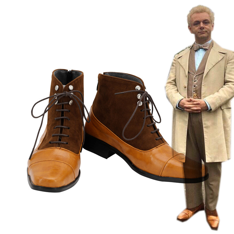 Good Omens Angel Aziraphale Cospaly Shoes