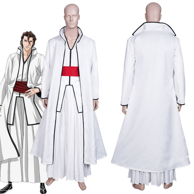 Anime Bleach Aizen Sousuke Coat Top Outfits Halloween Carnival Suit Cosplay Costume