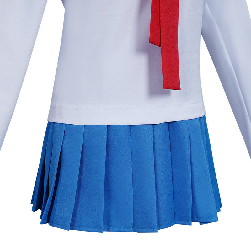 Poputepipikku Pop Team Epic Popuko Pipimi Blue Uniform Skirt Outfits Halloween Carnival Suit Cosplay Costume