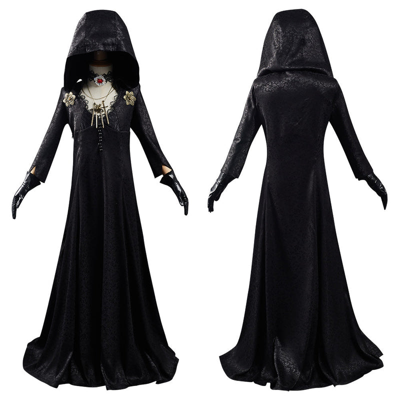 Resident Evil Village Bela Dimitrescu Vampire Lady Bela Dimitrescu  Dress Outfits Kids Children Halloween Carnival Suit Cosplay Costume