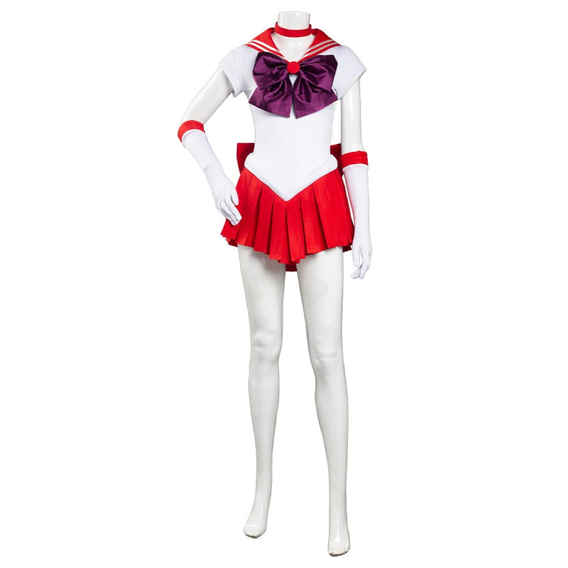 Sailor Moon Hino Rei Uniform Dress Outfits Halloween Carnival Suit Cosplay Costume