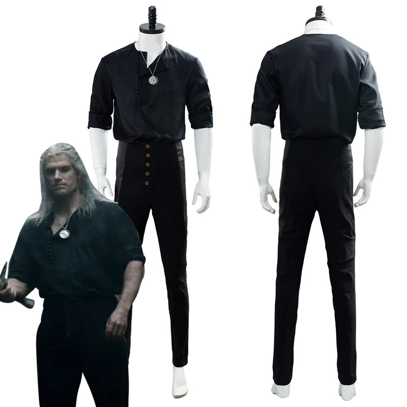 The Witcher 2019 TV Geralt of Rivia Casual Wear Cosplay Costume