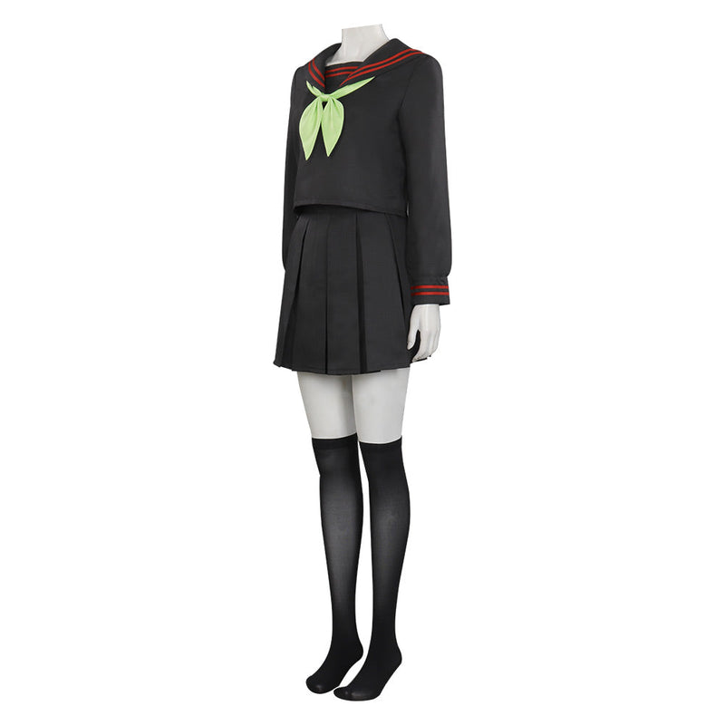 Demon Slayer Kimetsu no Yaiba Hinokami Kepputan Kamado Nezuko Uniform Cosplay Costume