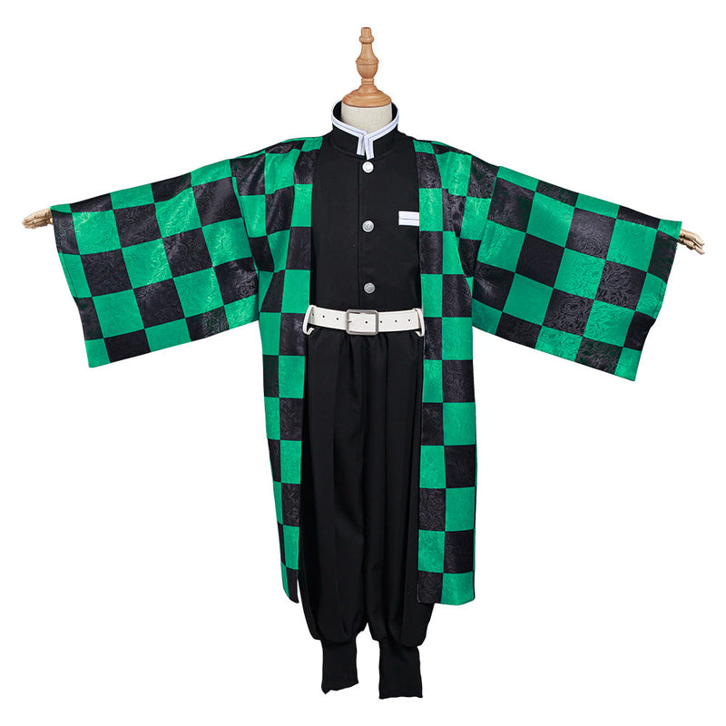 Demon Slayer: Kimetsu no Yaiba Kamado Tanjirou Kids Children Kimono Cosplay Costume