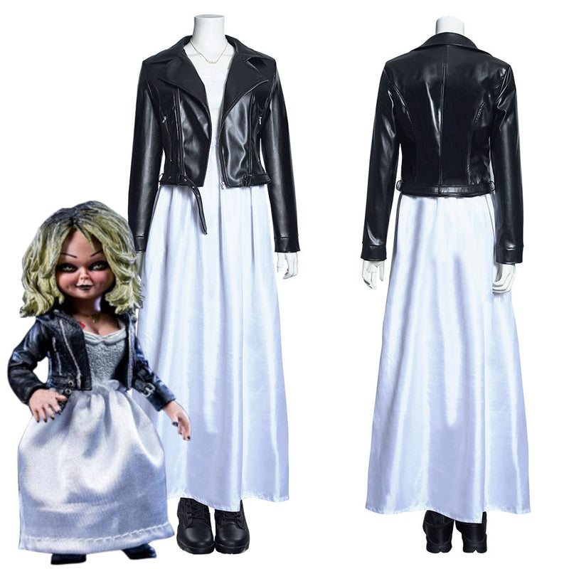 Bride of Chucky Tiffany Outfit Long Dress Ver Halloween Carnival Suit Cosplay Costume