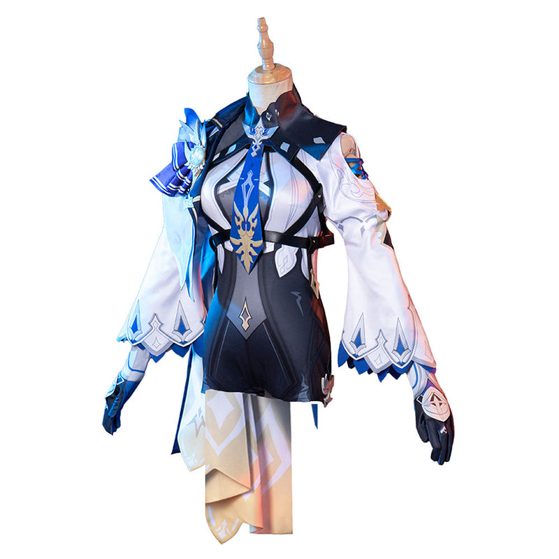 Genshin Impact Eula Cosplay Costume Dress Outfits Halloween Carnival Suit