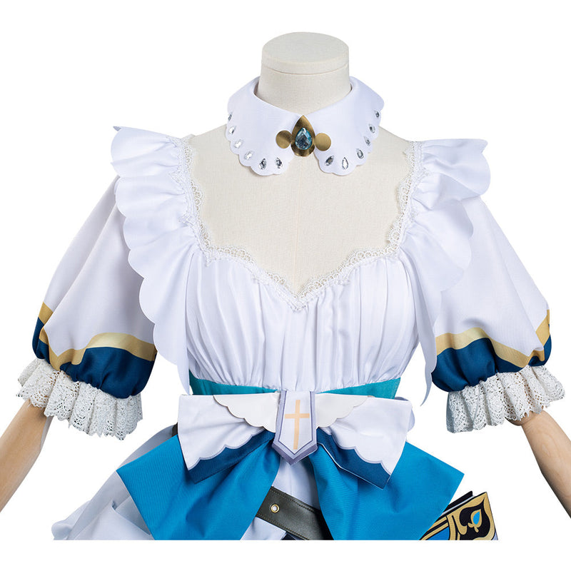 Genshin Impact Barbara Maid Dress Outfits Halloween Carnival Suit Cosplay Costume