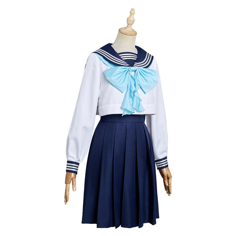 Akebi‘s Sailor Uniform - Komichi Akebi School Uniform Skirt Halloween Carnival Cosplay Costume