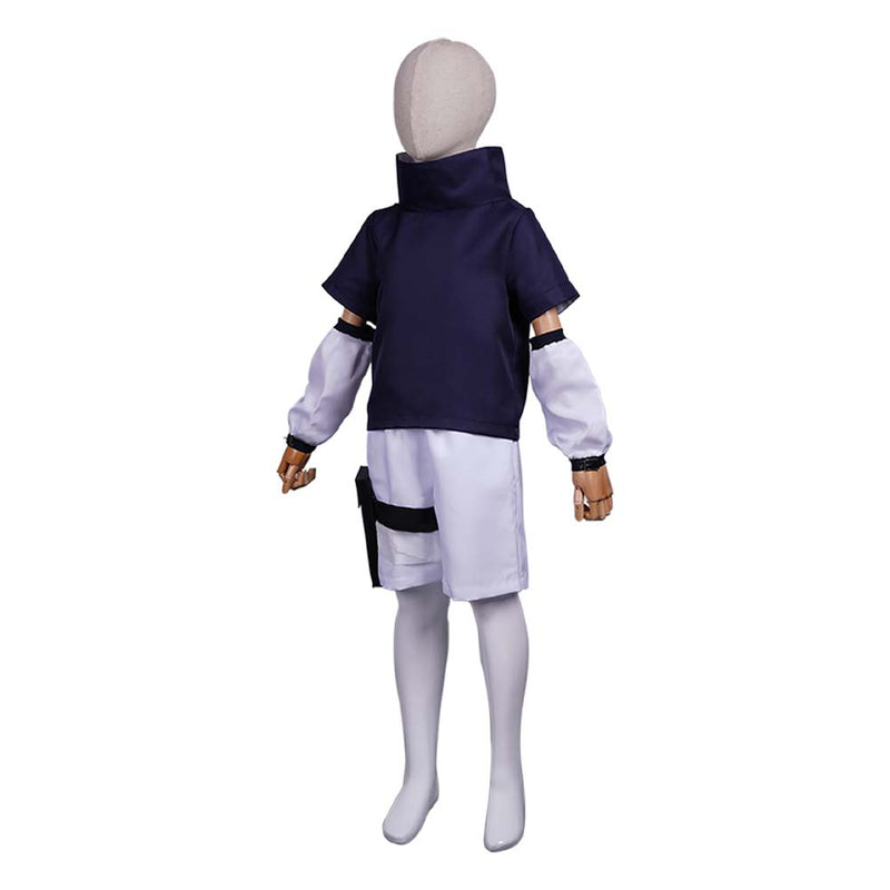 NARUTO Sasuke Uchiha Kids Children Top Pants Halloween Carnival Suit Cosplay Costume